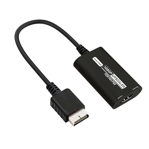 Jerilla PS1 PS2 zu HDMI Konverter 1080P Upscaler, PS2 zu HDMI Adapter Kabel RGBS-YPbPr / 16:9-4:3 Video-Audio-Wandler + HDMI Kabel für PS1/PS2 Konsole, HDTV Jerilla PS1 PS2 zu HDMI Konverter 1080P Upscaler, PS2 zu HDMI Adapter Kabel RGBS-YPbPr / 16:9-4:3 Video-Audio-Wandler + HDMI Kabel für PS1/PS2 Konsole, HDTV von Jerilla