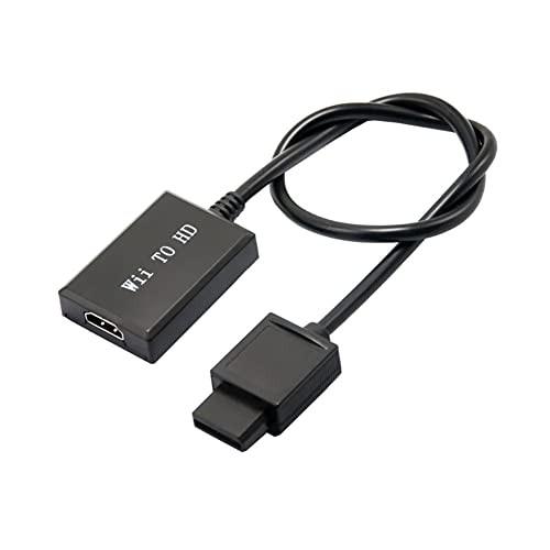 Jerilla WII zu HD Konverter, Wii zu HD Video-Wandler Adapter Kabel 1080P HD Kabel-Anschluss HDMI-Audio-Ausgang Kompatibel mit Nintendo WII Konsole, HDTV Projektor Monitor Jerilla WII zu HD Konverter, Wii zu HD Video-Wandler Adapter Kabel 1080P HD Kabel-Anschluss HDMI-Audio-Ausgang Kompatibel mit Nintendo WII Konsole, HDTV Projektor Monitor von Jerilla