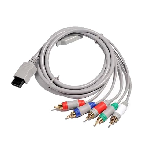 Jerilla Wii Component Kabel zu HDTV, HD AV-Kabel 1080P Audio-Komponentenvideo-Kabel 1.8m RGB Komponenten-YPrPb-Kabel Kompatibel mit Nintendo WII Konsole, Monitor von Jerilla