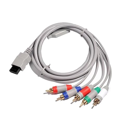 Jerilla Wii Component Kabel zu HDTV, HD AV-Kabel 1080P Audio-Komponentenvideo-Kabel 1.8m RGB Komponenten-YPrPb-Kabel Kompatibel mit Nintendo WII Konsole, Monitor von Jerilla