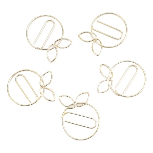 100 pcs Goldpapierklammern Schüttung, Orangenformpapier Clips niedliche Obst -Lesezeichenpapierklammern, kleine Mini -Multifunktions -Metallpapierklammern mit Aufbewahrungsbox für (Orange) von Jerliflyer