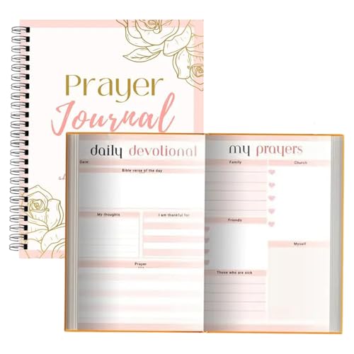 Gebetstagebuch, christliches Gebetstagebuch, spirituelles Andachtsnotizbuch, Bibelstudium-Organizer, inspirierender , geführte Glaubensansagen, 14 x 21 cm, für die Kirche Gebetstagebuch, christliches Gebetstagebuch, spirituelles Andachtsnotizbuch, Bibelstudium-Organizer, inspirierender , geführte Glaubensansagen, 14 x 21 cm, für die Kirche von Jeruytgh