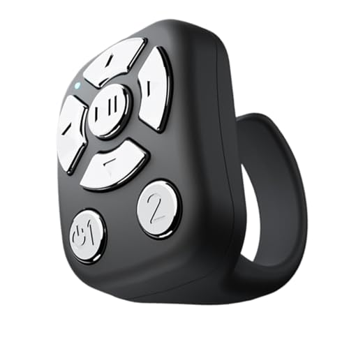 Jeruytgh Remote Scrolling Ring, Ring Remote - Drahtlose Seite Turner Camera Remote Shutter | Tragbar, wiederaufladbar, Telefonklicker zum Lesen, Durchsuchen sozialer Medien, Videos ansehen Jeruytgh Remote Scrolling Ring, Ring Remote - Drahtlose Seite Turner Camera Remote Shutter | Tragbar, wiederaufladbar, Telefonklicker zum Lesen, Durchsuchen sozialer Medien, Videos ansehen von Jeruytgh