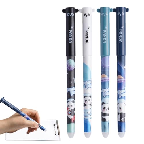 Jeruytgh Stift mit Radiergummi, Löschbare Stifte, Animal Black Ball Point Stifte, 4 Teile feiner Punkt 0,5 mm niedlich stationär, Schulmaterial mit Gummi zum Zeichnen, Journaling, Handschrift Jeruytgh Stift mit Radiergummi, Löschbare Stifte, Animal Black Ball Point Stifte, 4 Teile feiner Punkt 0,5 mm niedlich stationär, Schulmaterial mit Gummi zum Zeichnen, Journaling, Handschrift von Jeruytgh
