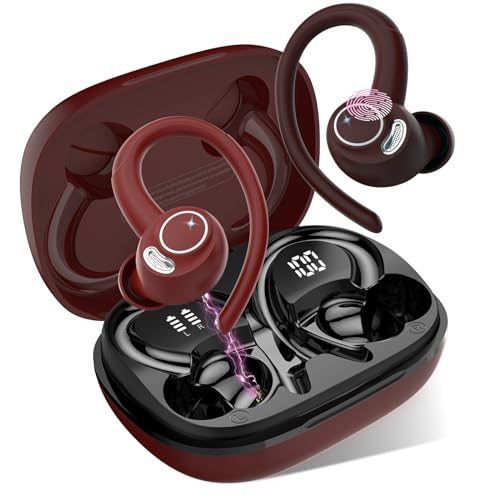 Bluetooth Sport-Kopfhörer, Bluetooth 5.3 Kopfhörer mit Mic Stereo, kabellose Kopfhörer mit USB-C-Schnellladung, Bluetooth-Kopfhörer, doppeltes LED-Display IP7 wasserdicht, kabellose Kopfhörer 48H, Bluetooth Sport-Kopfhörer, Bluetooth 5.3 Kopfhörer mit Mic Stereo, kabellose Kopfhörer mit USB-C-Schnellladung, Bluetooth-Kopfhörer, doppeltes LED-Display IP7 wasserdicht, kabellose Kopfhörer 48H, von Jesebang