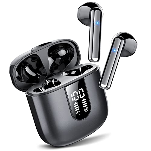 Jesebang Bluetooth Kopfhörer In Ear, Kopfhörer Kabellos Bluetooth 5.3, Ultraleicht Ohrhörer mit HD Mikrofon, Herausragender Sound Musik, Schwarz von Jesebang