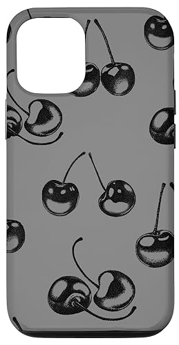 Hülle für iPhone 12/12 Pro Cherri Dig grau von JessiCase