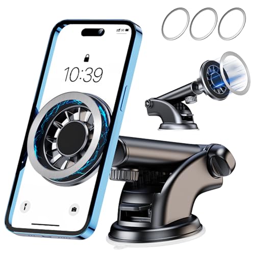 Jessonly Handyhalterung Auto Magnet, Universal 360° Drehbar Saugnapf Handyhalter fürs Auto, KFZ Handy Halterung für das Armaturenbrett und die Windschutzscheibe für iPhone, Galaxy, Smartphone Jessonly Handyhalterung Auto Magnet, Universal 360° Drehbar Saugnapf Handyhalter fürs Auto, KFZ Handy Halterung für das Armaturenbrett und die Windschutzscheibe für iPhone, Galaxy, Smartphone von Jessonly