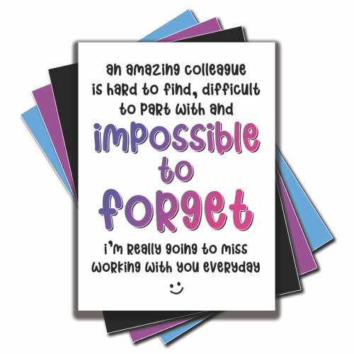 Jesting Jackass Abschiedskarte für Kollegen mit der Aufschrift "I'm Really Going To Miss Working With You", Arbeitskarte für Büro, Promotion, Karte Mate C904 von Jesting Jackass