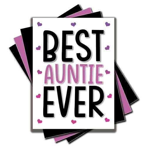Jesting Jackass Geburtstagskarte für Tante "Best Auntie Ever Bae" für Schwester von Nichte aus Neffe, Lieblingstante, Tante, Geburtstagskarte, Familie, C207 von Jesting Jackass