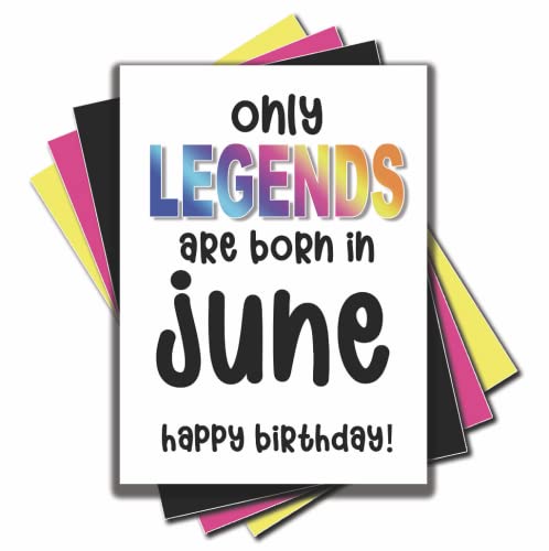 Jesting Jackass Lustige Geburtstagskarten "Only Legends Are Born In June" Happy Birthday", lustige Karte für beste Freundin, Arbeitskollege, Witz, Comedy-Karte für Freund und Mate, C927 von Jesting Jackass