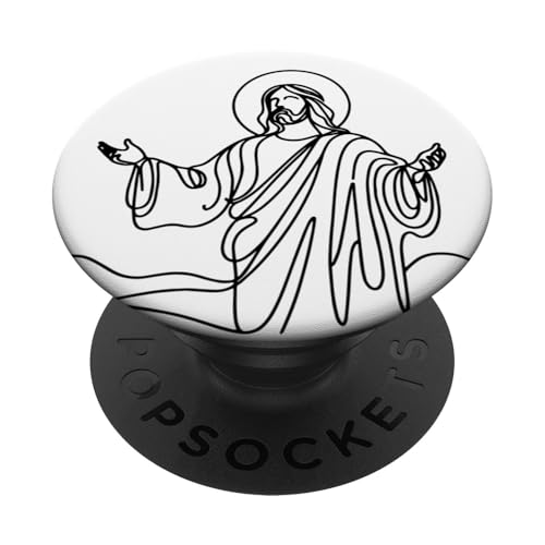 Jesus Christus Erlöser Herr Christian Ostern Auferstehter Gott PopSockets Klebender PopGrip von Jesus Christ Redeemer Easter Lord Christian God