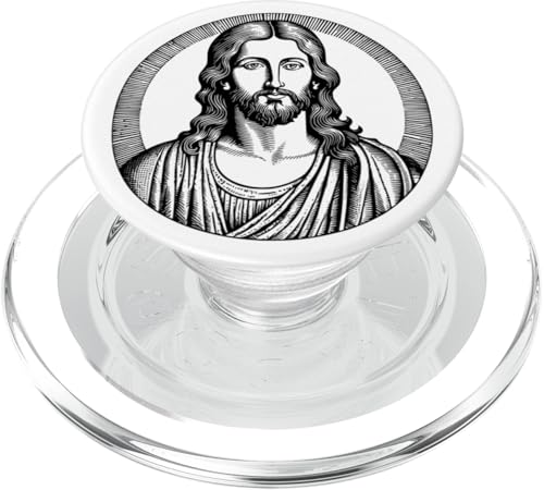Jesus Christus Erlöser Herr Christian Ostern Auferstehter Gott PopSockets PopGrip für MagSafe von Jesus Christ Redeemer Easter Lord Christian God