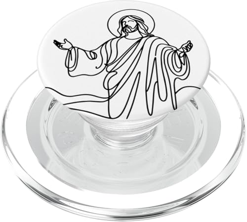 Jesus Christus Erlöser Herr Christian Ostern Auferstehter Gott PopSockets PopGrip für MagSafe von Jesus Christ Redeemer Easter Lord Christian God