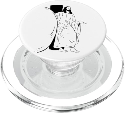 Jesus Christus Offenes Grab Erlöser Herr Christian Ostern PopSockets PopGrip für MagSafe von Jesus Christ Redeemer Easter Lord Christian God