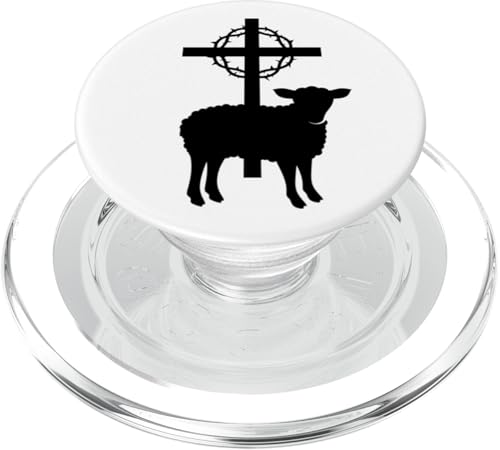Jesus Lamm Gottes Christus Erlöser Herr Christian Ostern PopSockets PopGrip für MagSafe von Jesus Christ Redeemer Easter Lord Christian God