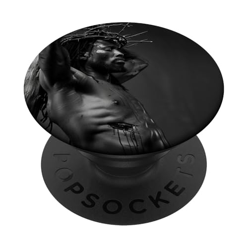Schwarzer Jesus, Christentum, Kirche, Christus, Jesus PopSockets Klebender PopGrip Schwarzer Jesus, Christentum, Kirche, Christus, Jesus PopSockets Klebender PopGrip von Jesus Christus
