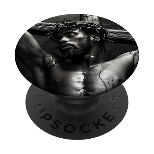 Schwarzer Jesus, Christentum, Kirche, Christus, Jesus PopSockets Klebender PopGrip von Jesus Christus