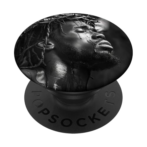 Schwarzer Jesus, Christentum, Kirche, Christus, Jesus PopSockets Klebender PopGrip Schwarzer Jesus, Christentum, Kirche, Christus, Jesus PopSockets Klebender PopGrip von Jesus Christus