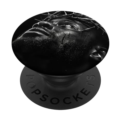 Schwarzer Jesus, Christentum, Kirche, Christus, Jesus PopSockets Klebender PopGrip von Jesus Christus