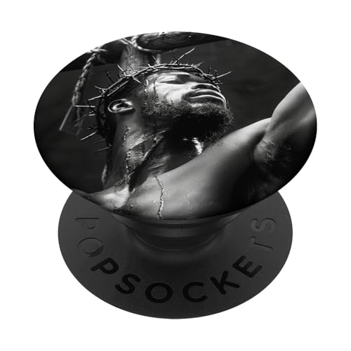 Schwarzer Jesus, Christentum, Kirche, Christus, Jesus PopSockets Klebender PopGrip Schwarzer Jesus, Christentum, Kirche, Christus, Jesus PopSockets Klebender PopGrip von Jesus Christus