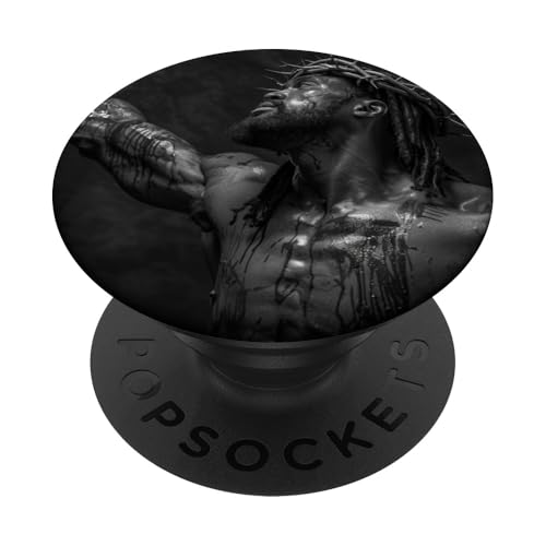 Schwarzer Jesus, Christentum, Kirche, Christus, Jesus PopSockets Klebender PopGrip Schwarzer Jesus, Christentum, Kirche, Christus, Jesus PopSockets Klebender PopGrip von Jesus Christus