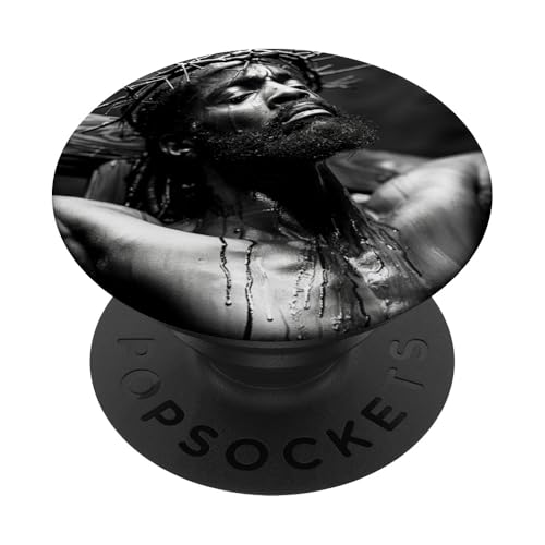Schwarzer Jesus, Christentum, Kirche, Christus, Jesus PopSockets Klebender PopGrip von Jesus Christus