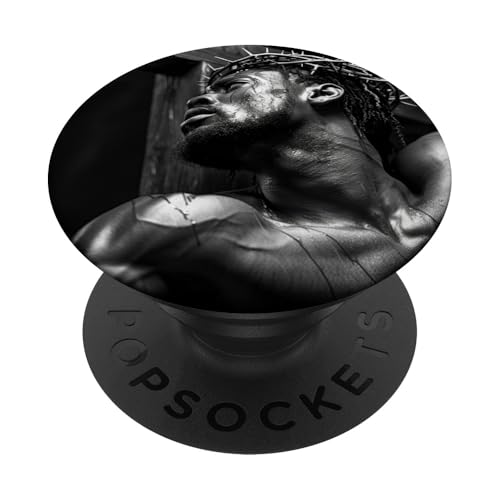 Schwarzer Jesus, Christentum, Kirche, Christus, Jesus PopSockets Klebender PopGrip Schwarzer Jesus, Christentum, Kirche, Christus, Jesus PopSockets Klebender PopGrip von Jesus Christus