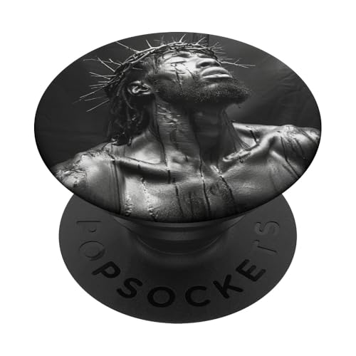Schwarzer Jesus, Christentum, Kirche, Christus, Jesus PopSockets Klebender PopGrip Schwarzer Jesus, Christentum, Kirche, Christus, Jesus PopSockets Klebender PopGrip von Jesus Christus