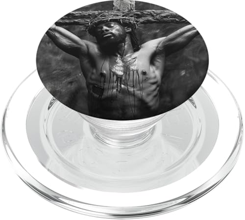 Schwarzer Jesus, Christentum, Kirche, Christus, Jesus PopSockets PopGrip für MagSafe von Jesus Christus