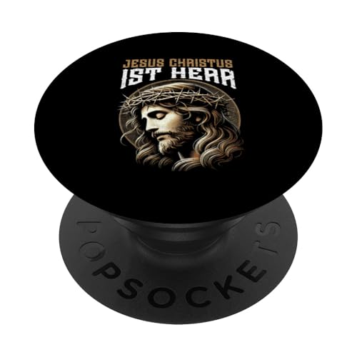 Jesus Christus Ist Herr Christlich Katholiken Gläubiger PopSockets Klebender PopGrip von Jesus Gott Kirche Bibelleser Gebet Gottesdienst