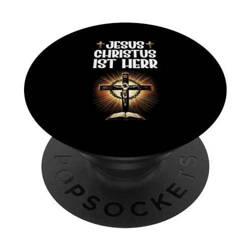 Jesus Christus Ist Herr Christlich Katholiken Gott Gläubig PopSockets Klebender PopGrip von Jesus Gott Kirche Bibelleser Gebet Gottesdienst