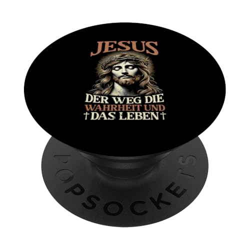 Jesus Der Weg Die Wahrheit Und Das Leben Christlich Pastoren PopSockets Klebender PopGrip von Jesus Gott Kirche Bibelleser Gebet Gottesdienst