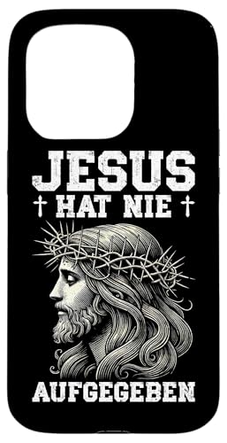 Jesus Hat Nie Aufgegeben Christlich Katholiken Priester Hülle für iPhone 15 Pro von Jesus Gott Kirche Bibelleser Gebet Gottesdienst