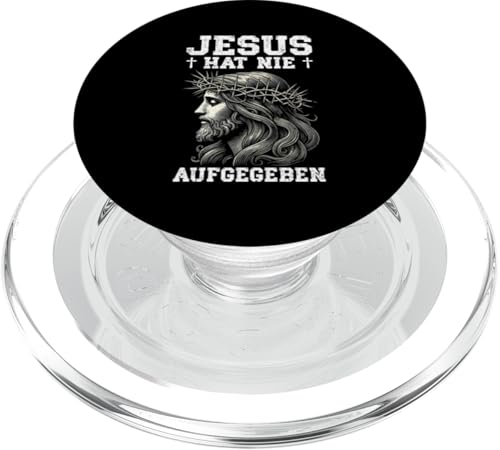 Jesus Hat Nie Aufgegeben Christlich Katholiken Priester PopSockets PopGrip für MagSafe von Jesus Gott Kirche Bibelleser Gebet Gottesdienst