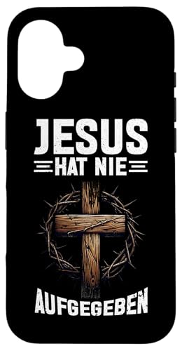 Jesus Hat Nie Aufgegeben Katholiken Christliches Zitat Hülle für iPhone 16 von Jesus Gott Kirche Bibelleser Gebet Gottesdienst