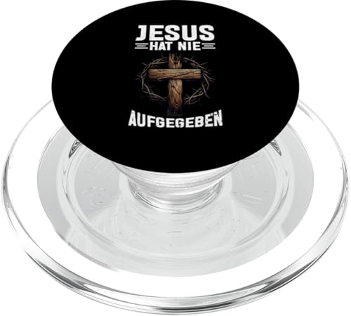Jesus Hat Nie Aufgegeben Katholiken Christliches Zitat PopSockets PopGrip für MagSafe von Jesus Gott Kirche Bibelleser Gebet Gottesdienst