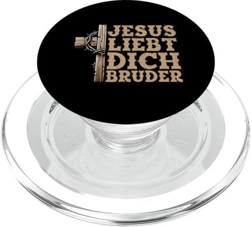 Jesus Liebt Dich Bruder Christliches Zitat Pastoren Gott PopSockets PopGrip für MagSafe von Jesus Gott Kirche Bibelleser Gebet Gottesdienst