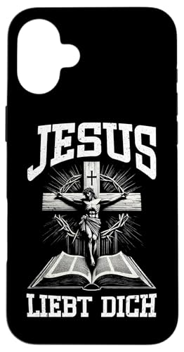 Jesus Liebt Dich Gott Christlich Katholiken Gebet Christen Hülle für iPhone 16 Plus von Jesus Gott Kirche Bibelleser Gebet Gottesdienst