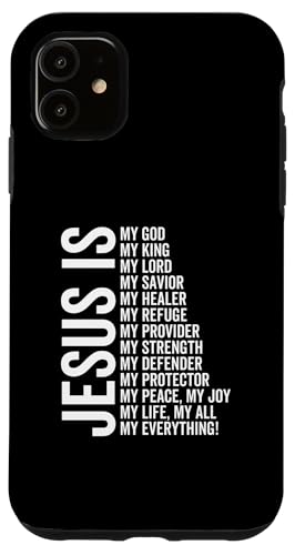 Hülle für iPhone 11 Jesus ist mein Alles Mein Alles Mein Gott Herr Erlöser Heiler Hülle für iPhone 11 Jesus ist mein Alles Mein Alles Mein Gott Herr Erlöser Heiler von Jesus Is My All My Everything My God Lord Savior