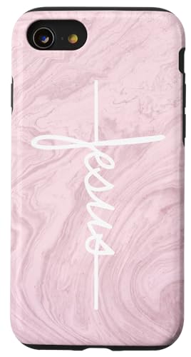 Hülle für iPhone SE (2020) / 7 / 8 Christliche Handyhülle, Jesus-Kreuz, inspirierendes, treues Geschenk von Jesus Merch & Co.