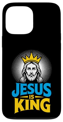 Christen Kreuz Outfit für Glaube und Bibel als Jesus is King Hülle für iPhone 13 Pro Max von Jesus Outfit Bibel GlaubenGott Kirche Herren Damen