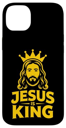 Christen Kreuz Outfit für Glaube und Bibel als Jesus is King Hülle für iPhone 14 Plus von Jesus Outfit Bibel GlaubenGott Kirche Herren Damen