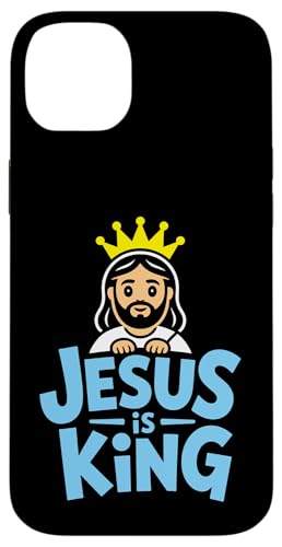 Christen Kreuz Outfit für Glaube und Bibel als Jesus is King Hülle für iPhone 14 Plus Christen Kreuz Outfit für Glaube und Bibel als Jesus is King Hülle für iPhone 14 Plus von Jesus Outfit Bibel GlaubenGott Kirche Herren Damen