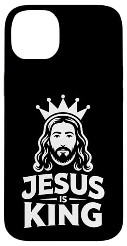 Christen Kreuz Outfit für Glaube und Bibel als Jesus is King Hülle für iPhone 14 Plus von Jesus Outfit Bibel GlaubenGott Kirche Herren Damen