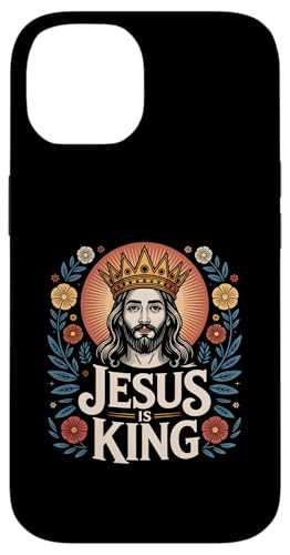 Christen Kreuz Outfit für Glaube und Bibel als Jesus is King Hülle für iPhone 14 Christen Kreuz Outfit für Glaube und Bibel als Jesus is King Hülle für iPhone 14 von Jesus Outfit Bibel GlaubenGott Kirche Herren Damen
