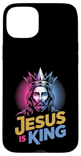 Christen Kreuz Outfit für Glaube und Bibel als Jesus is King Hülle für iPhone 15 Plus Christen Kreuz Outfit für Glaube und Bibel als Jesus is King Hülle für iPhone 15 Plus von Jesus Outfit Bibel GlaubenGott Kirche Herren Damen