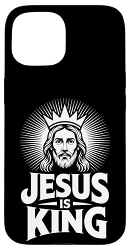 Christen Kreuz Outfit für Glaube und Bibel als Jesus is King Hülle für iPhone 15 Christen Kreuz Outfit für Glaube und Bibel als Jesus is King Hülle für iPhone 15 von Jesus Outfit Bibel GlaubenGott Kirche Herren Damen