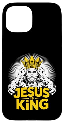 Christen Kreuz Outfit für Glaube und Bibel als Jesus is King Hülle für iPhone 15 Christen Kreuz Outfit für Glaube und Bibel als Jesus is King Hülle für iPhone 15 von Jesus Outfit Bibel GlaubenGott Kirche Herren Damen