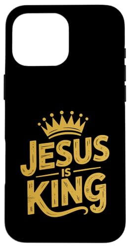 Christen Kreuz Outfit für Glaube und Bibel als Jesus is King Hülle für iPhone 16 Pro Max Christen Kreuz Outfit für Glaube und Bibel als Jesus is King Hülle für iPhone 16 Pro Max von Jesus Outfit Bibel GlaubenGott Kirche Herren Damen